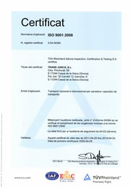 Certificat ISO